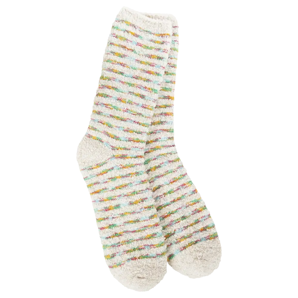 World's Softest® Socks - Winter Crew Holiday Stripe