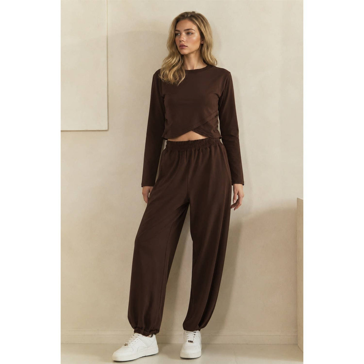 Cozy Twist Lounge Set: Brown
