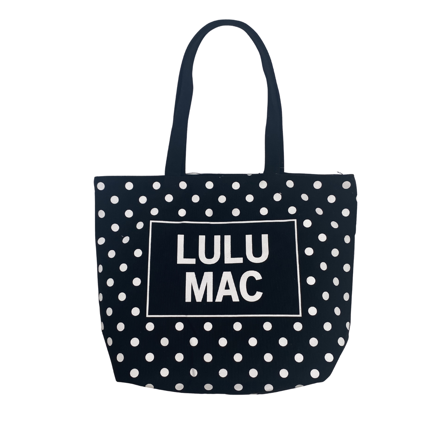 Lulu Mac Canvas Tote Polka Dot:Black