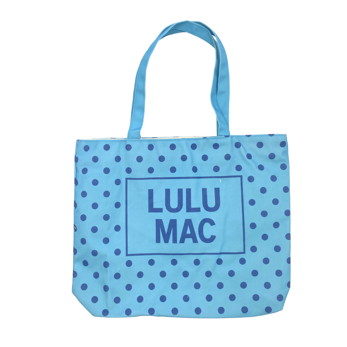 Lulu Mac Canvas Tote Polka Dot:Blue