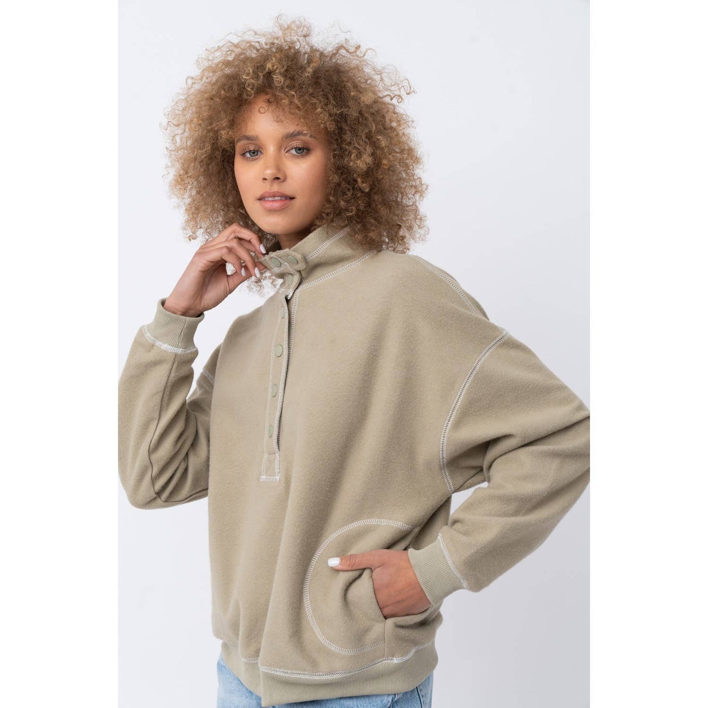 NY Brushed Terry Pullover