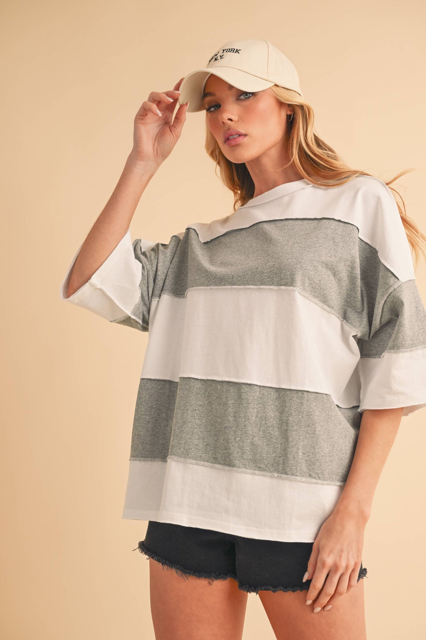 AEMI + CO Polly Color Block Top