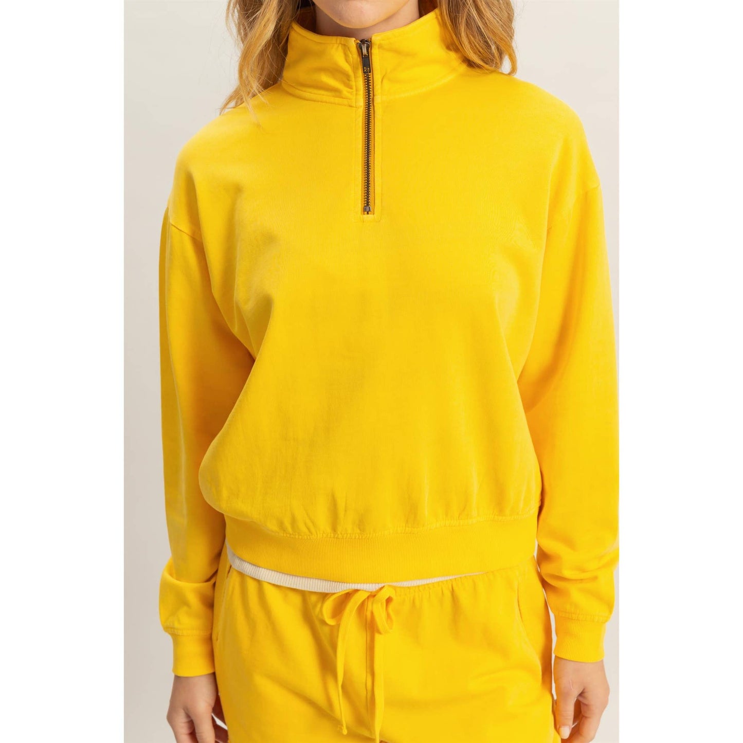 Half Zip Long Sleeve Sweatshit