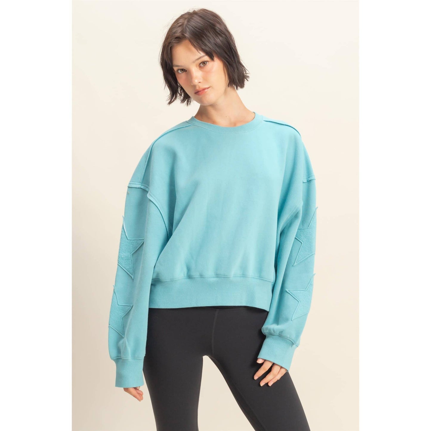 Star Patch Crewneck Sweatshirt