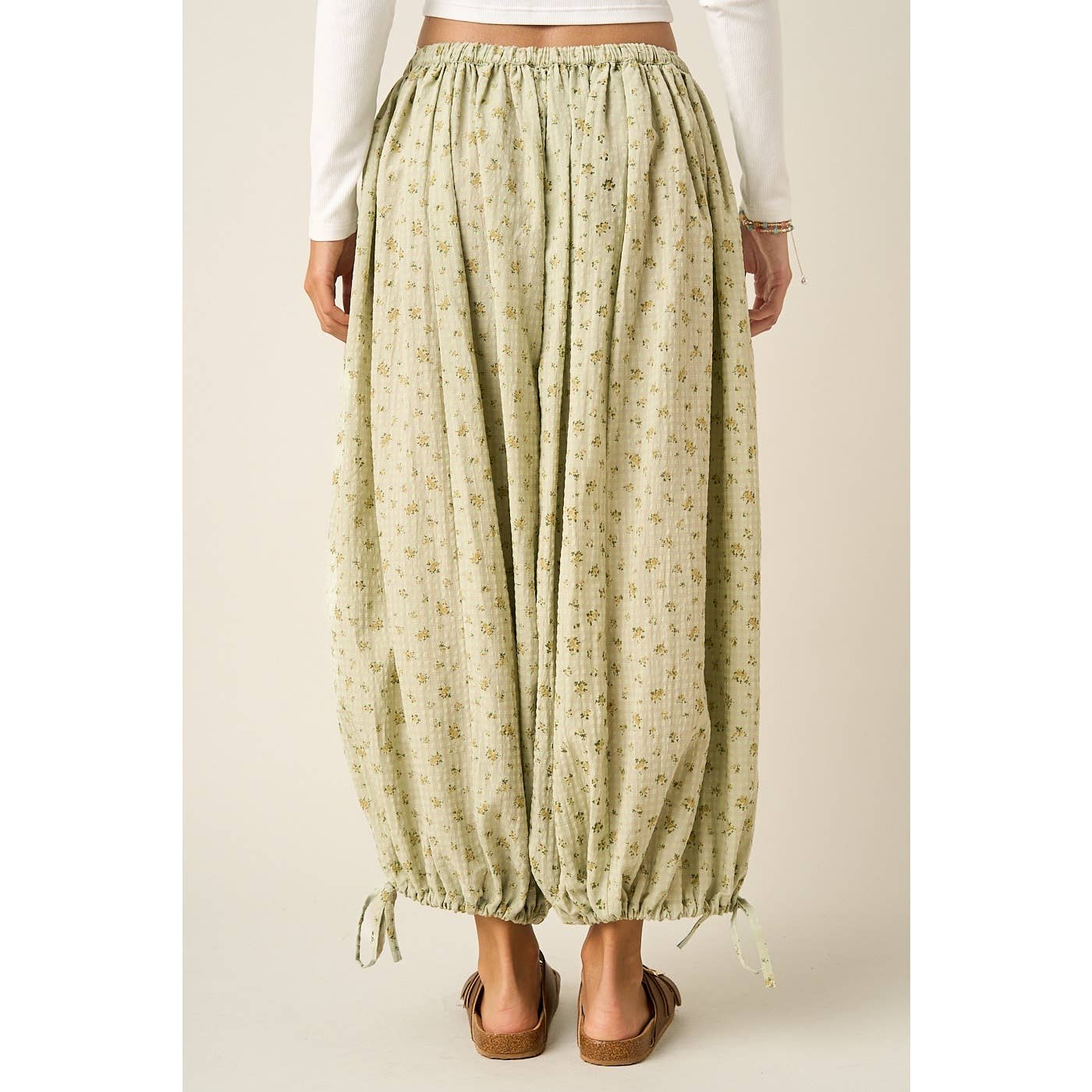DITSY FLORAL PRINT BOHO BALLOON PANTS