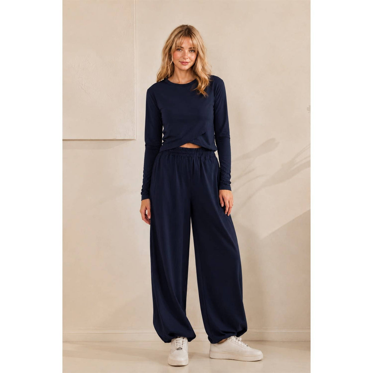 Cozy Twist Lounge Set: Navy