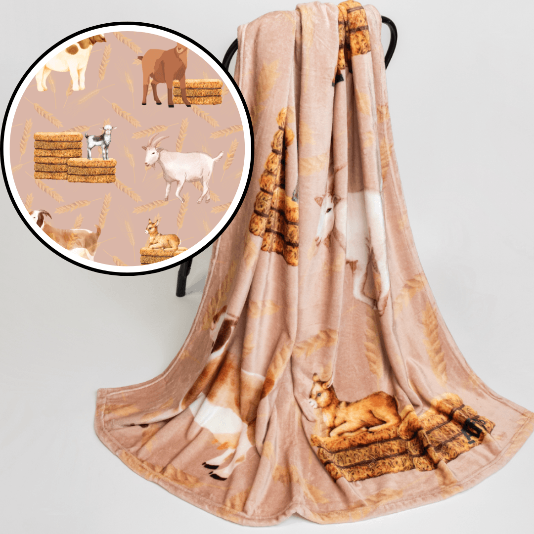 Goat Plush Blanket