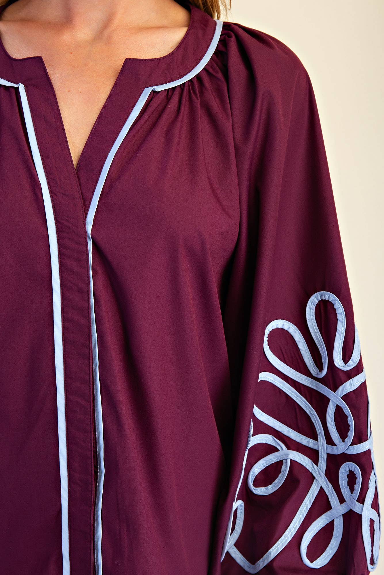 Soutache Detail Blouse