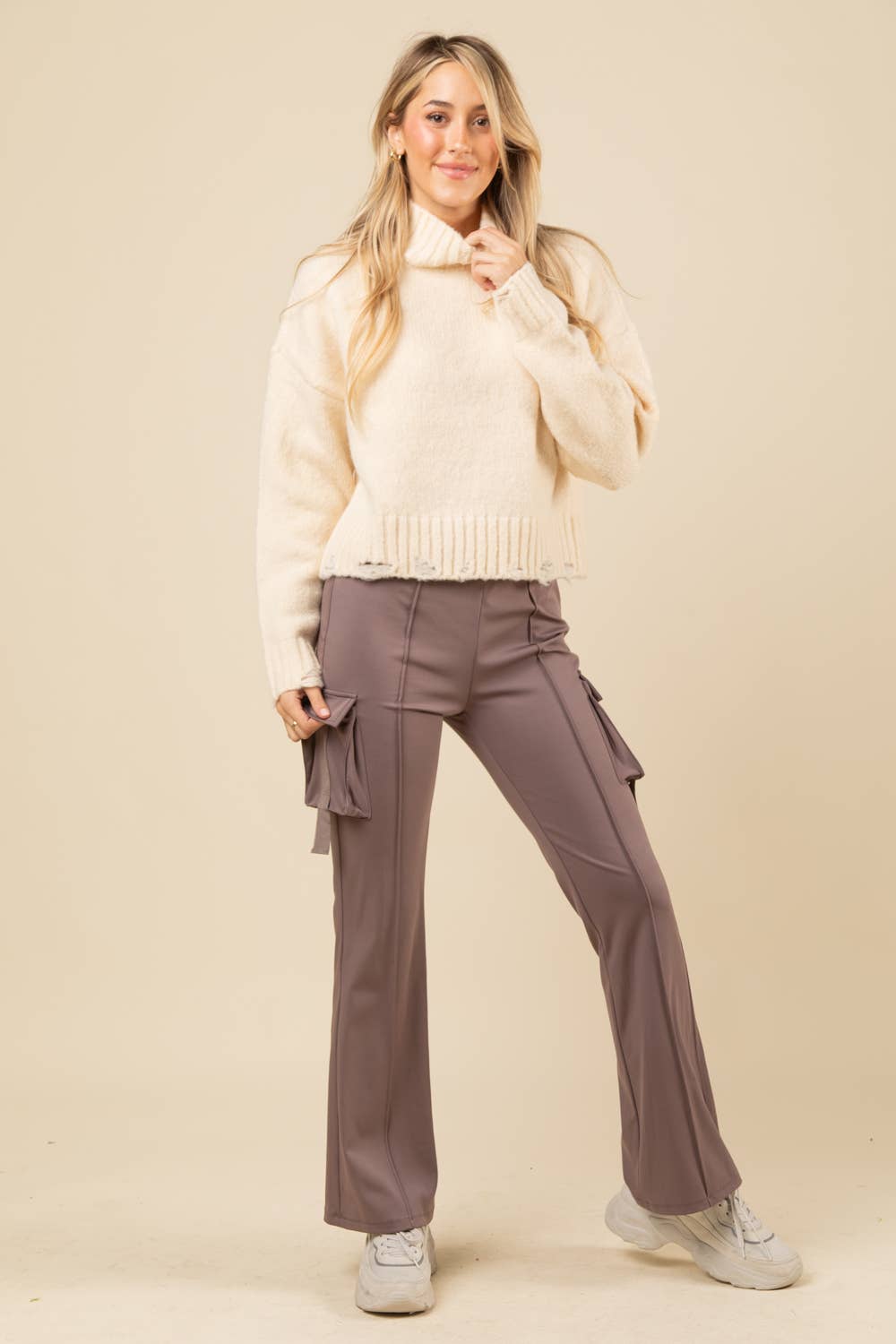 Mock Neck Cozy Sweater Top