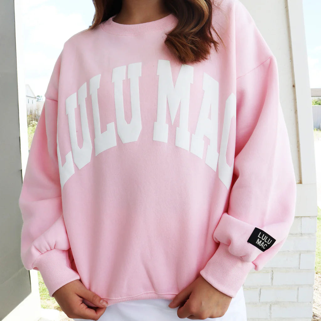 Lulu Mac Sweatshirt Pink Puffer