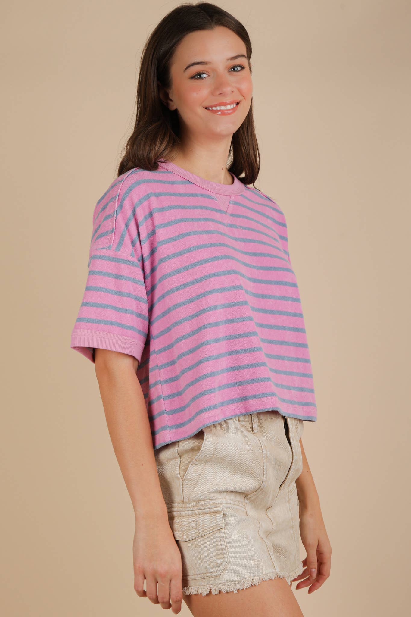 Oversized Stripe Casual Comfy Knit Top