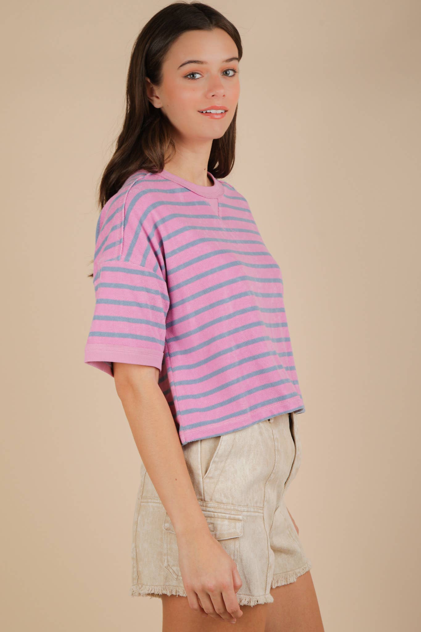 Oversized Stripe Casual Comfy Knit Top