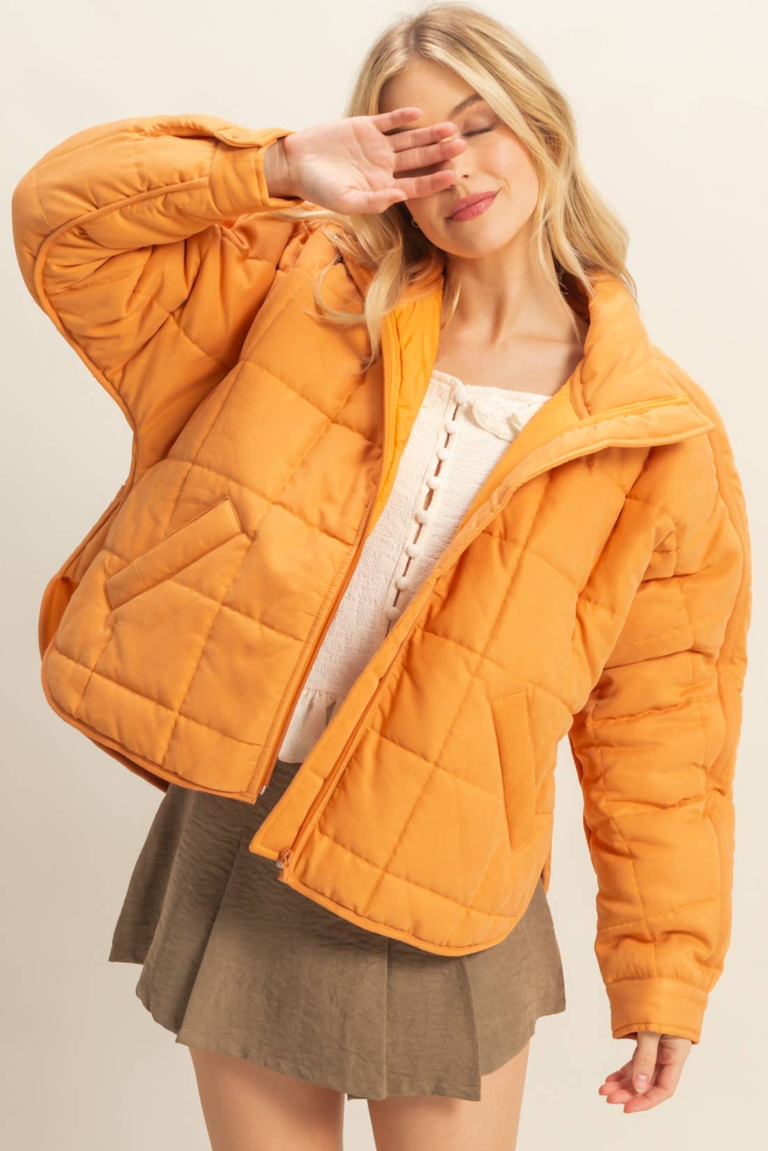 Everyday Cute Quilted Puffer Jacket