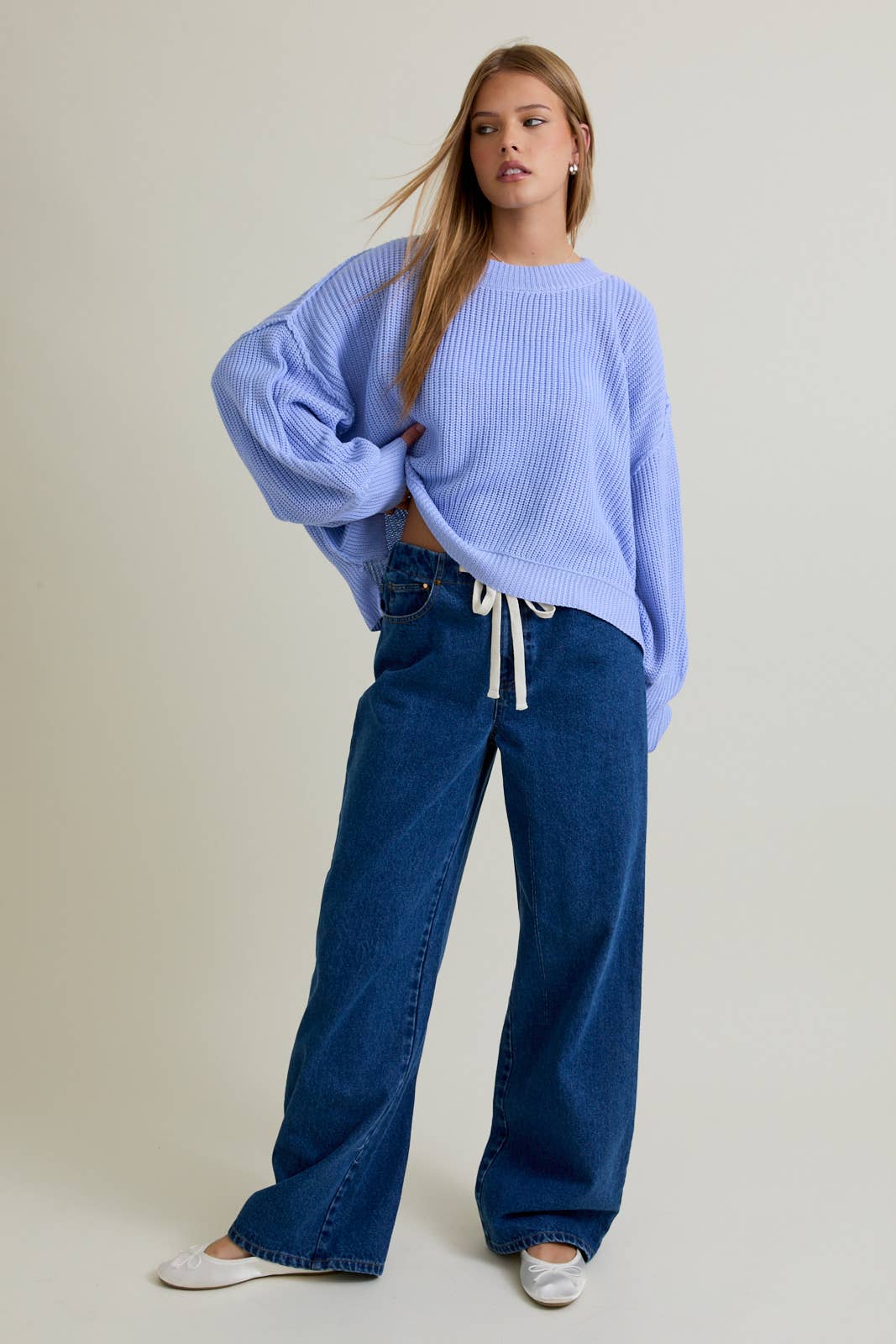 PULLOVER MOCK SWEATER