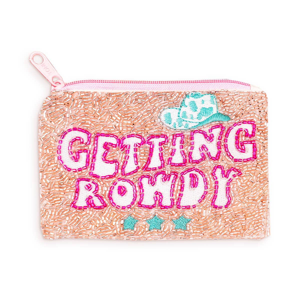 Getting Rowdy Beaded Coin Purse