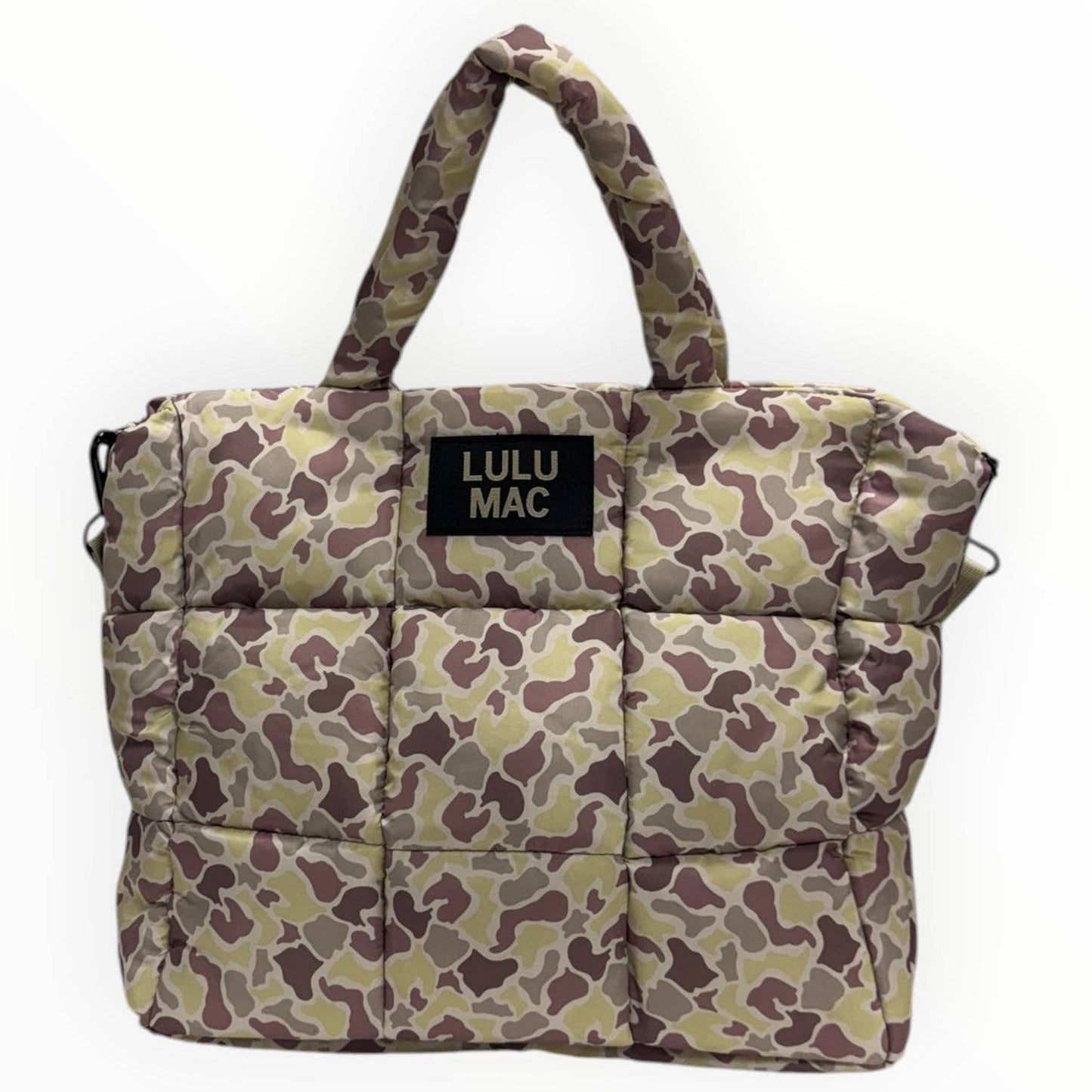 LULU MAC Large Puffer Handbag-Light Camo