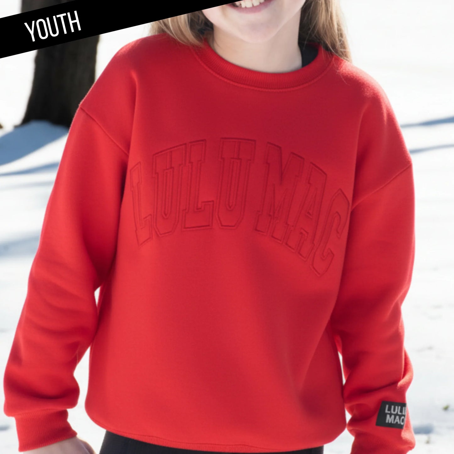 Lulu Mac YOUTH Sweatshirt-Red