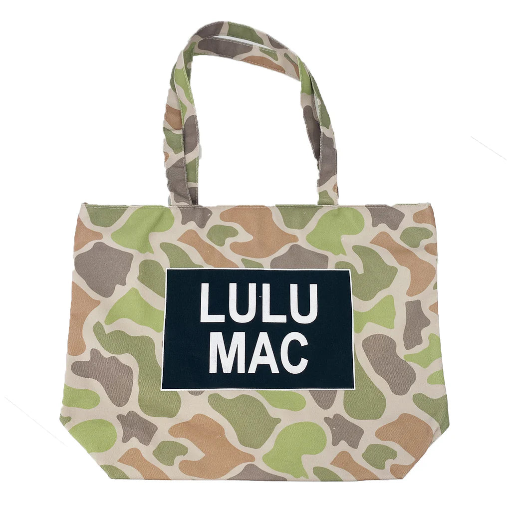 Lulu Mac Camo Canvas Tote