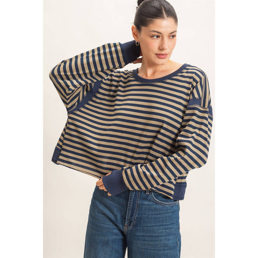 Striped Long Sleeve Top