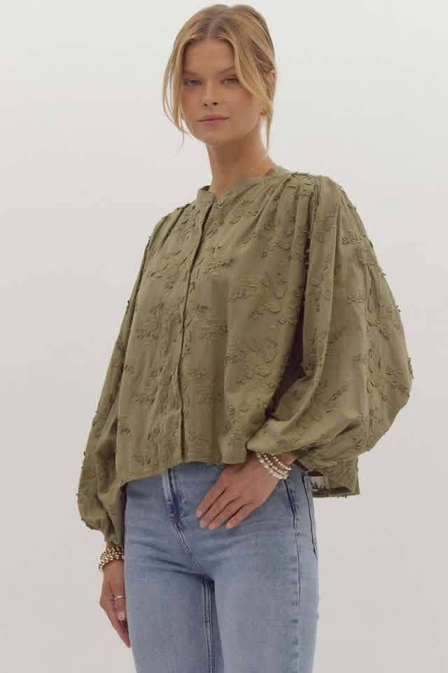 Emmie top: Olive Green