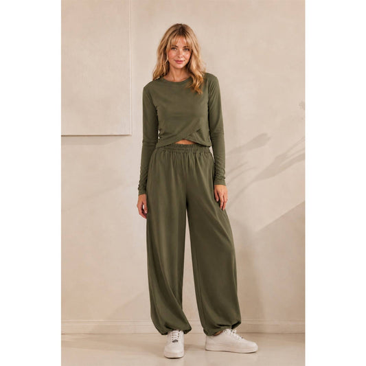 Cozy Twist Lounge Set: Olive