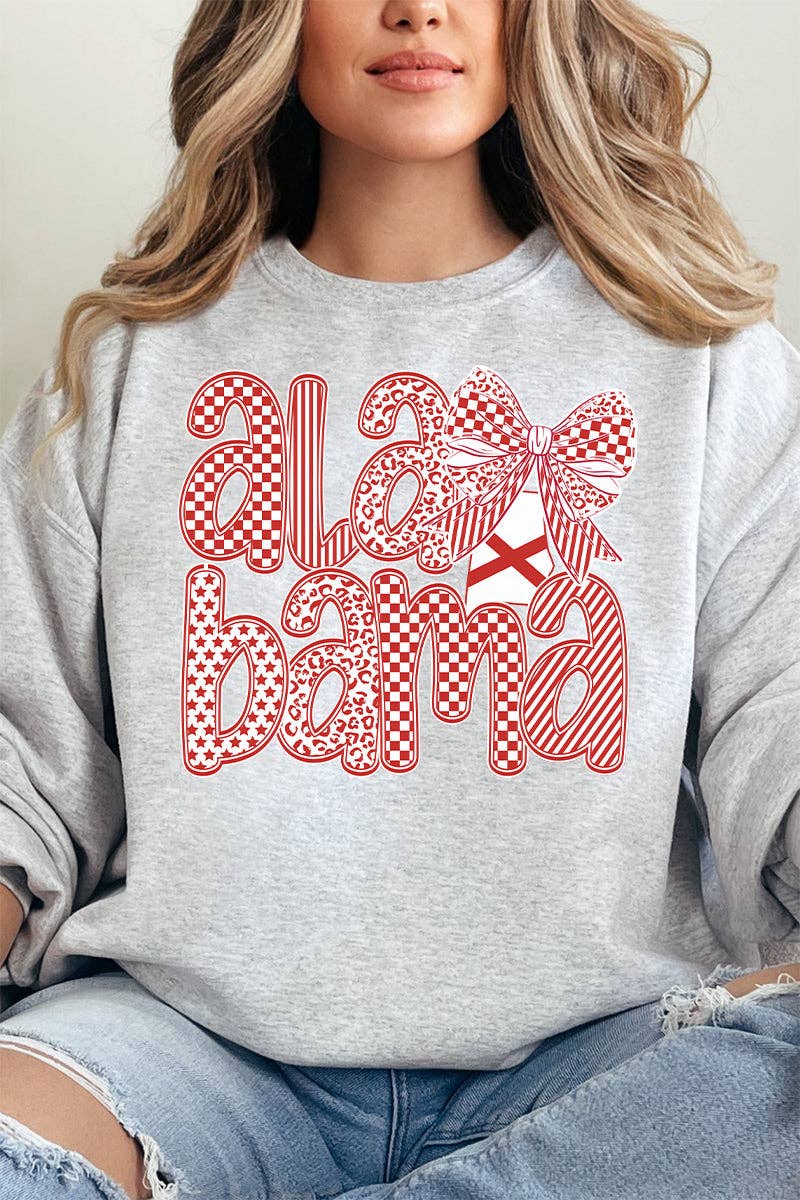 Alabama Ties Heavy-weight Crew Sweatshirt