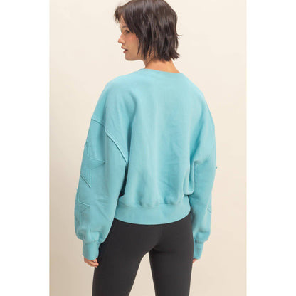 Star Patch Crewneck Sweatshirt