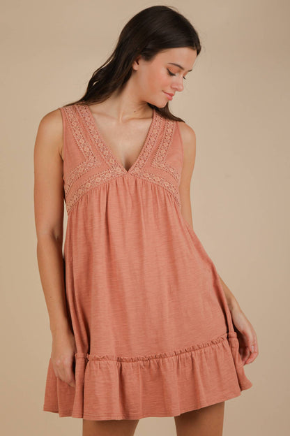 Rust Mini Dress