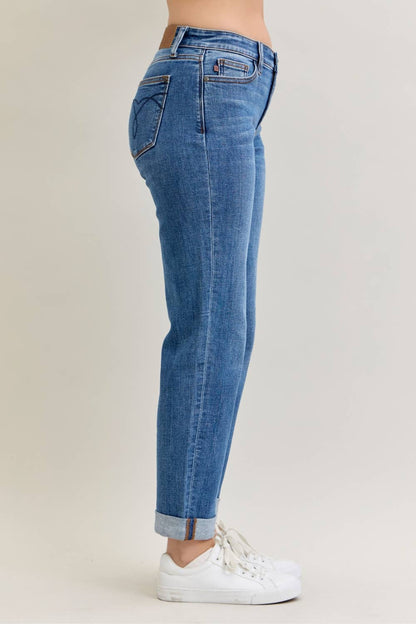 Judy Blue Jeans MR BF Classic Cuffed