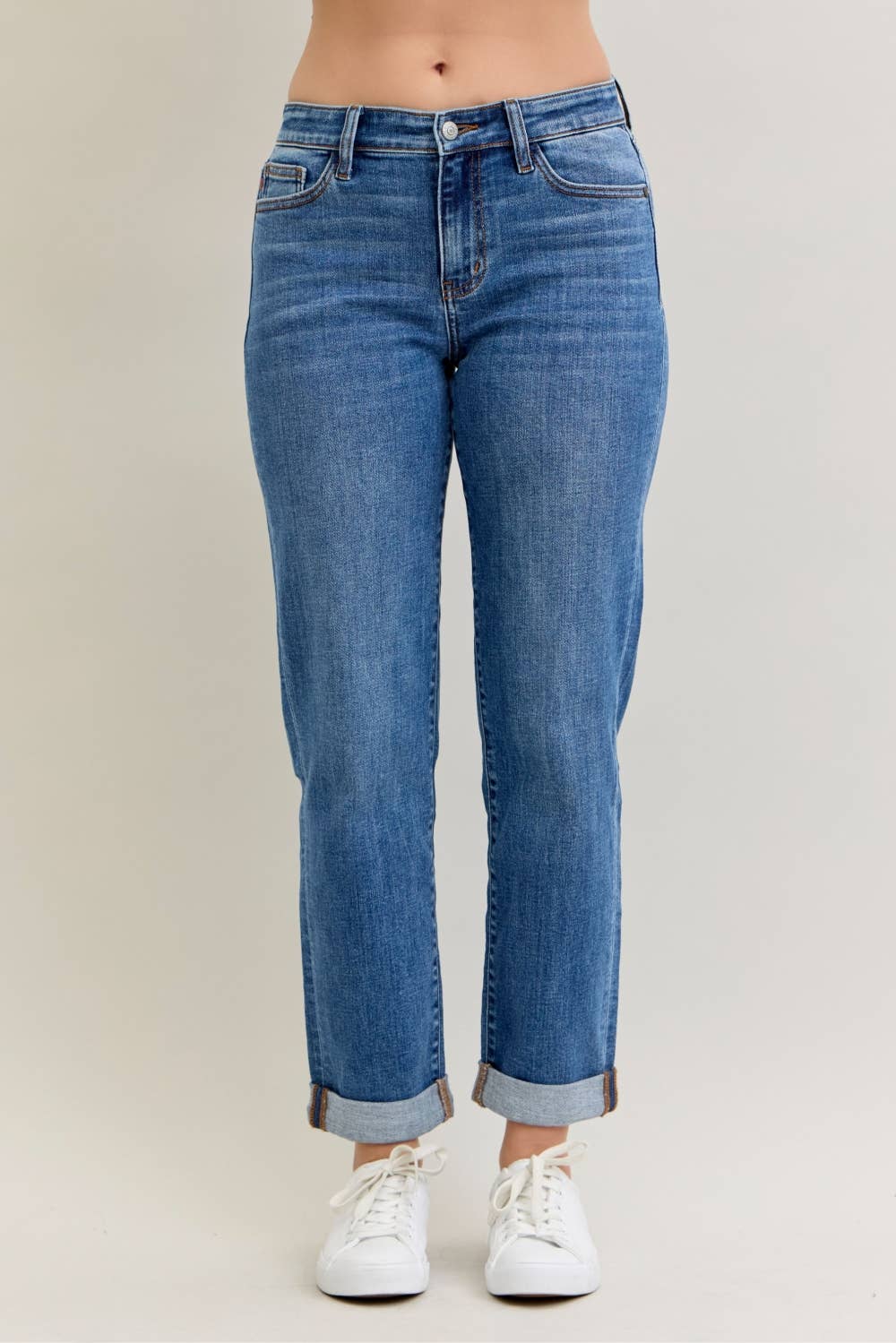 Judy Blue Jeans MR BF Classic Cuffed