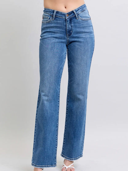 Judy Blue HW V Front Vintage Wash
