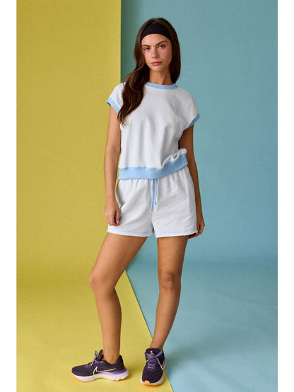 Lounge Short Set Relaxed Fit: BLUE