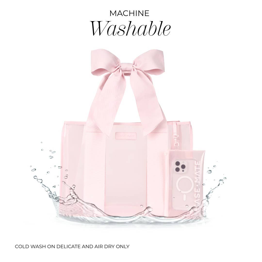 Case-Mate Pink Bow Jelly Tote