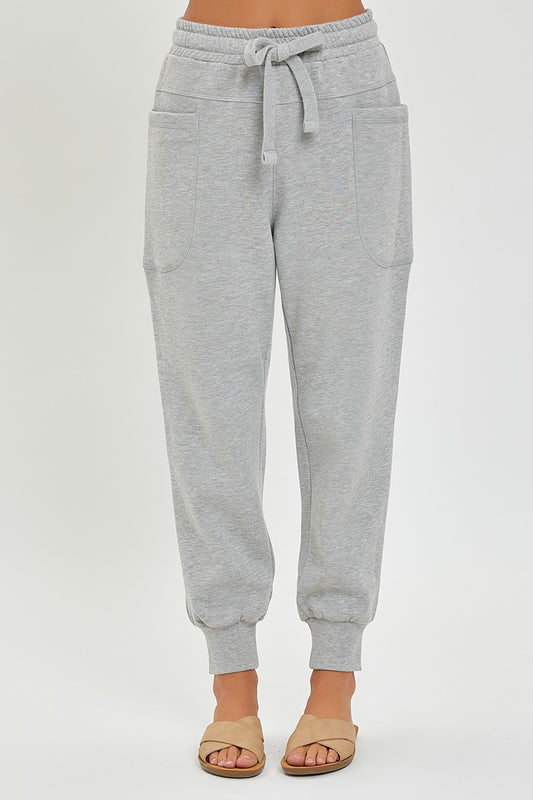HIGH RISE SIDE POCKET RELAXED JOGGER PANTS