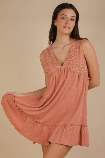 Rust Mini Dress