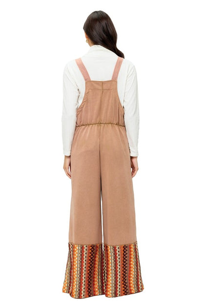 Overall Boho Ruffled Zig Zag Patches