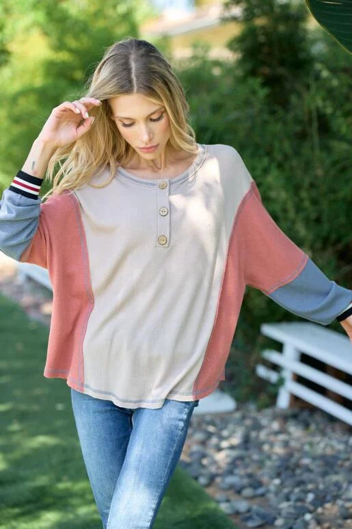 Stitched Trimmed Top