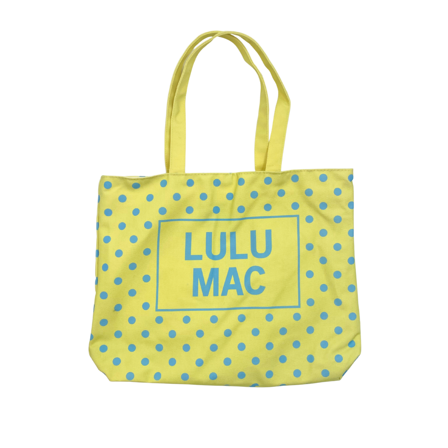 Lulu Mac Canvas Tote Polka Dot:Yellow