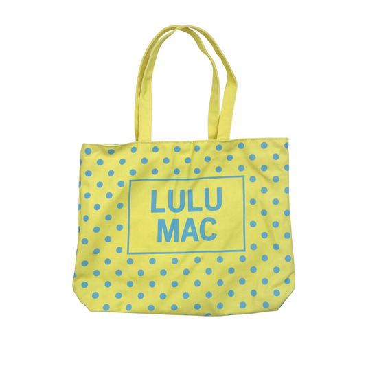 Lulu Mac Canvas Tote Polka Dot:Yellow
