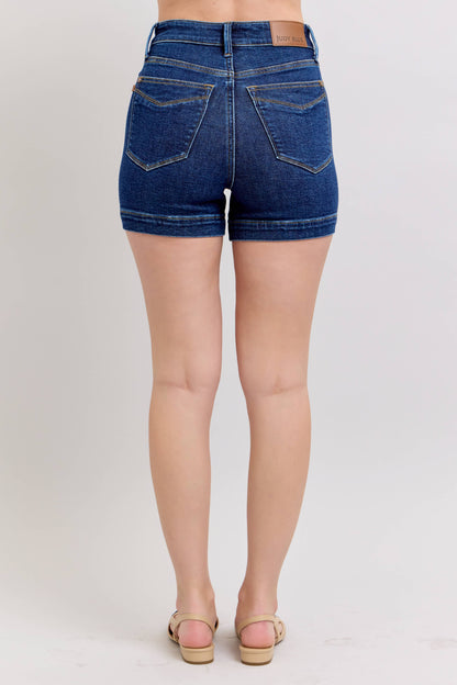 Judy Blue Jeans - Dark Wash High Waisted Tummy Control Shorts