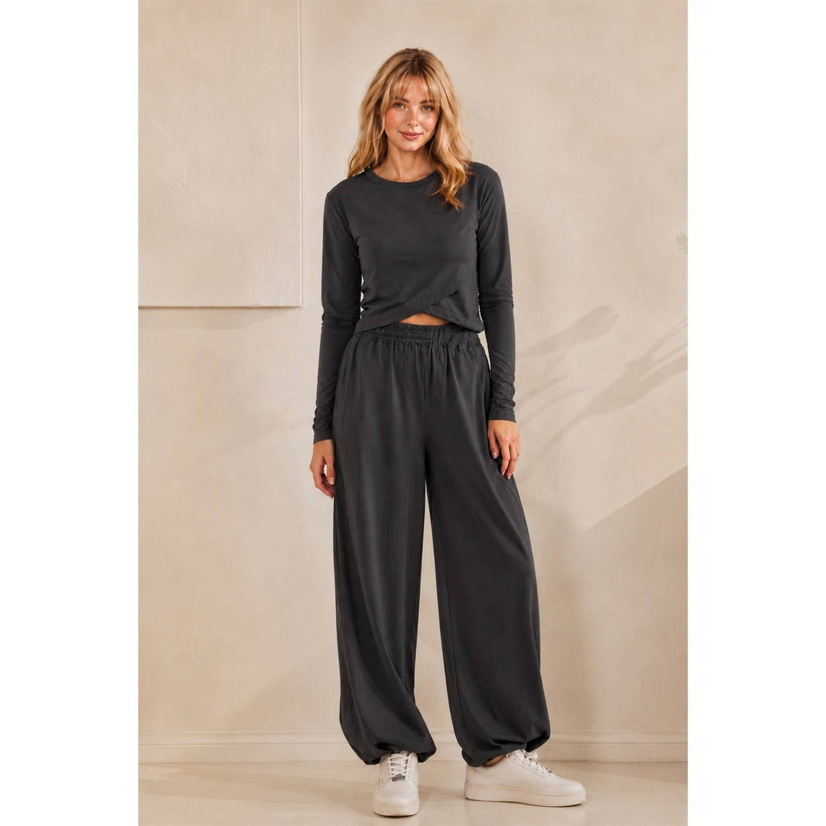 Cozy Twist Lounge Set: Charcoal