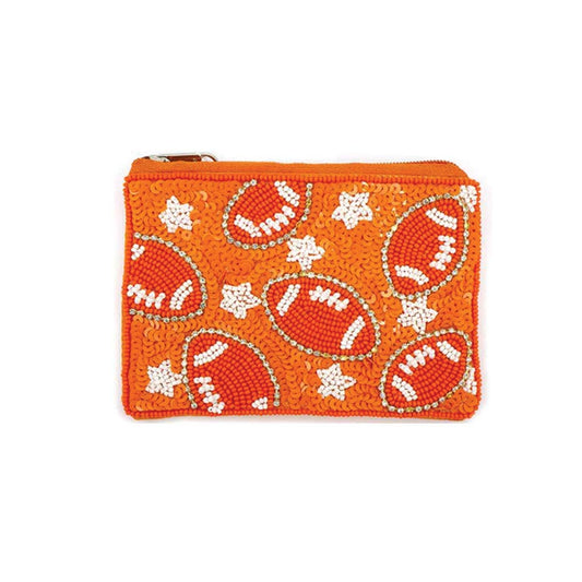 Tennessee Orange Football Coin Purse