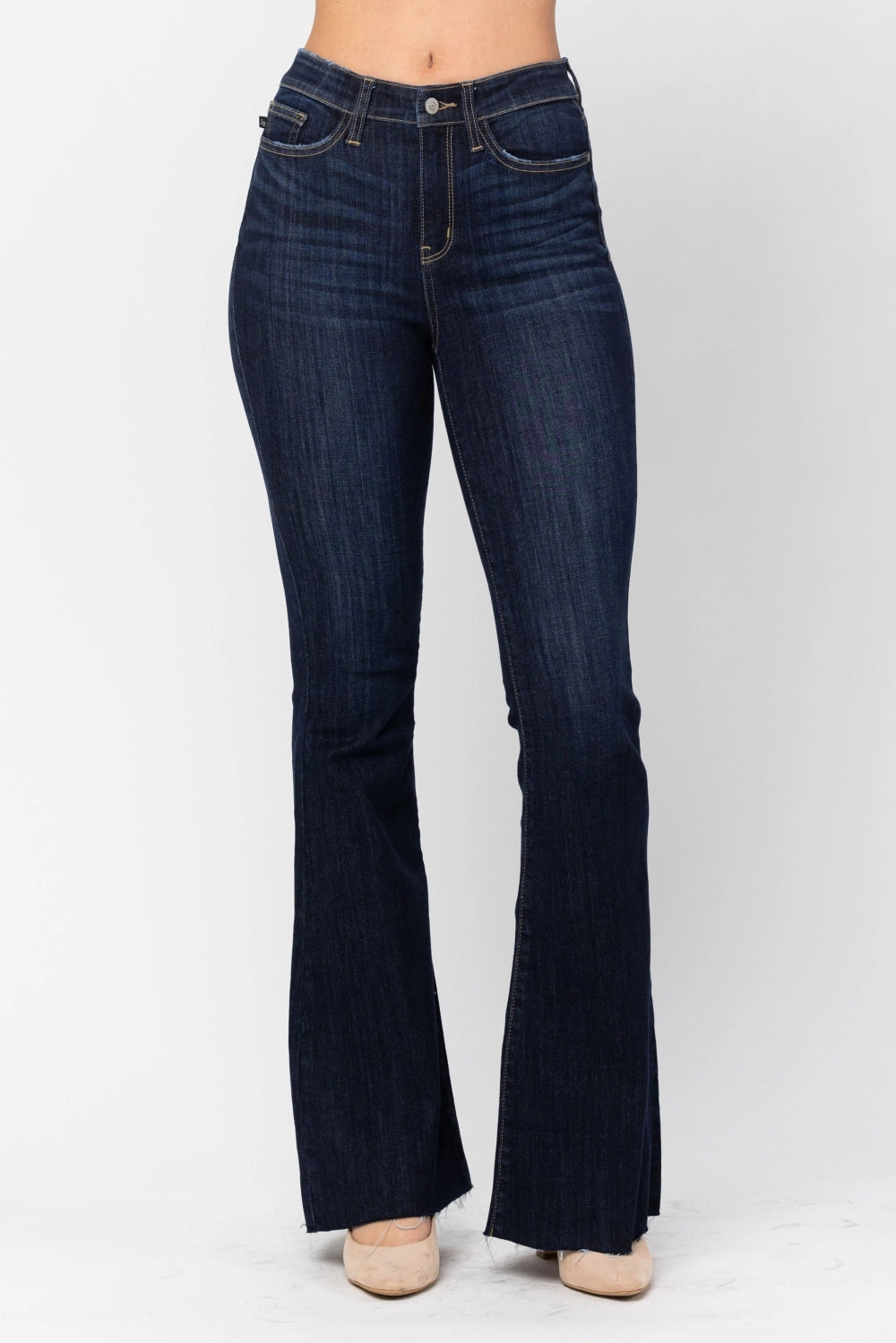 Judy Blue Jeans -Raw Hem Flare