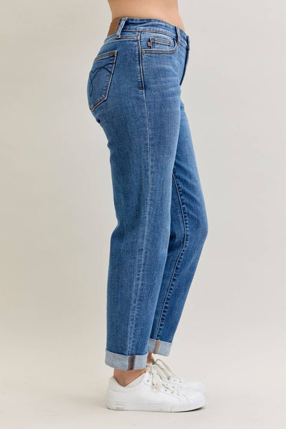 Judy Blue Jeans MR BF Classic Cuffed