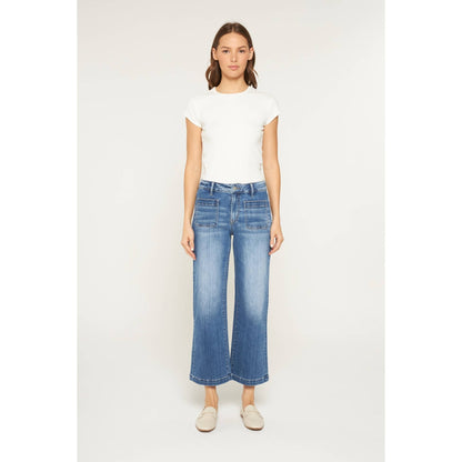 Mica Denim - HIGH RISE CROPPED WIDE LEG