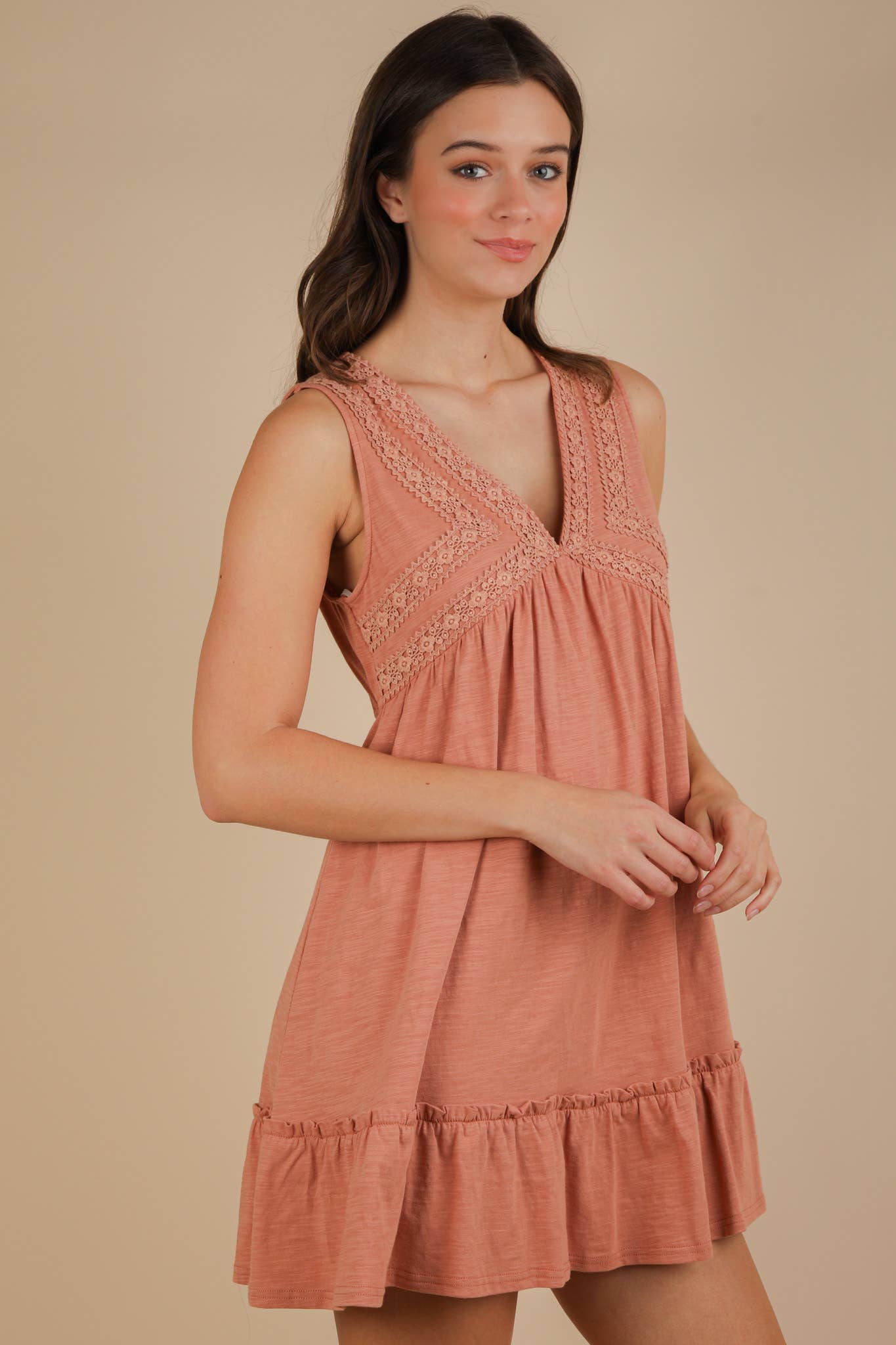 Rust Mini Dress