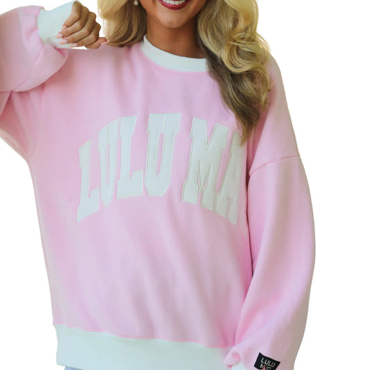 Lulu Mac Sweatshirt Pink Colorblock