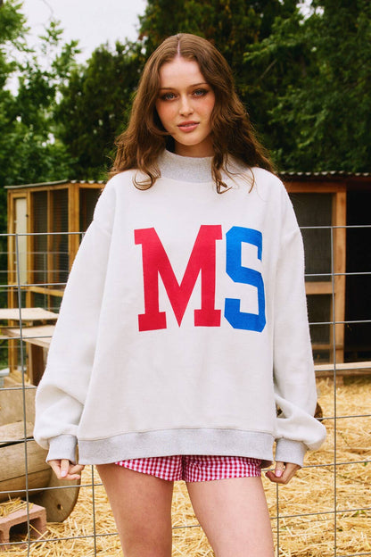 'MISSISSIPPI & MS' Reversible Sweatshirt PRE-ORDER