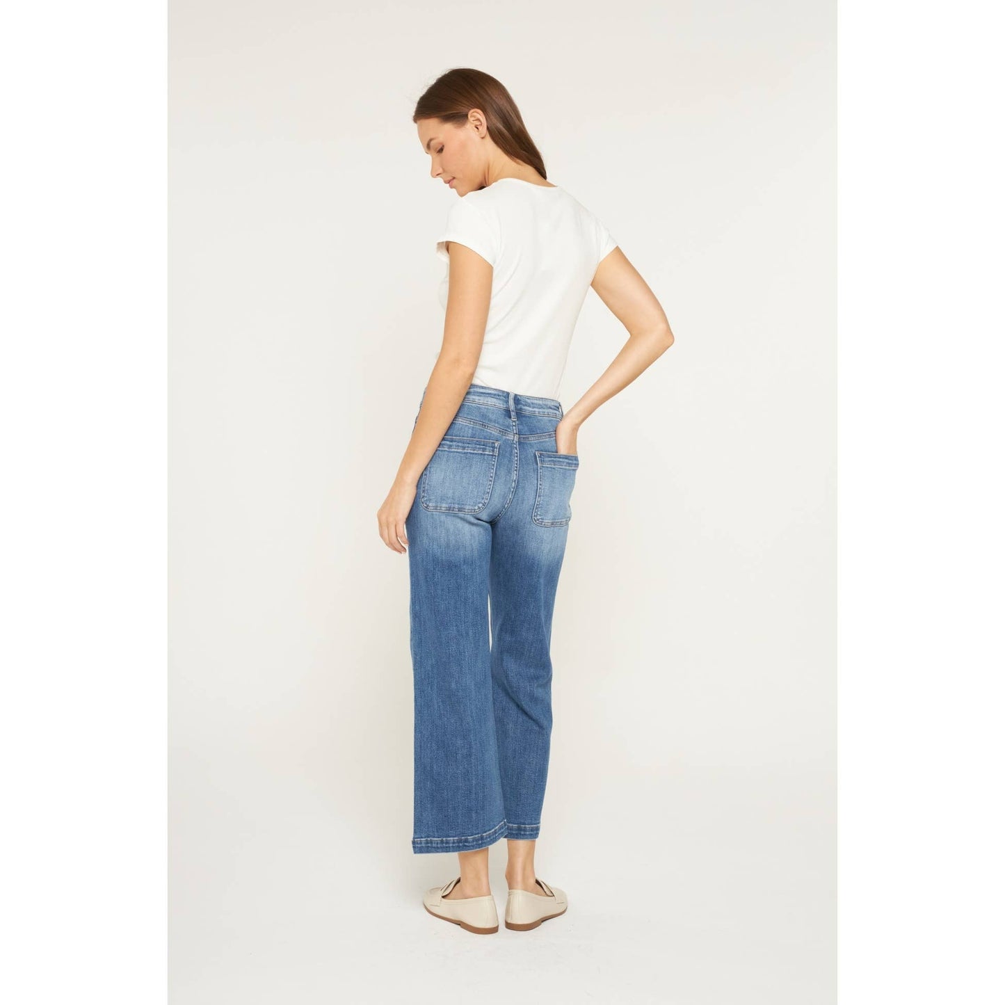 Mica Denim - HIGH RISE CROPPED WIDE LEG