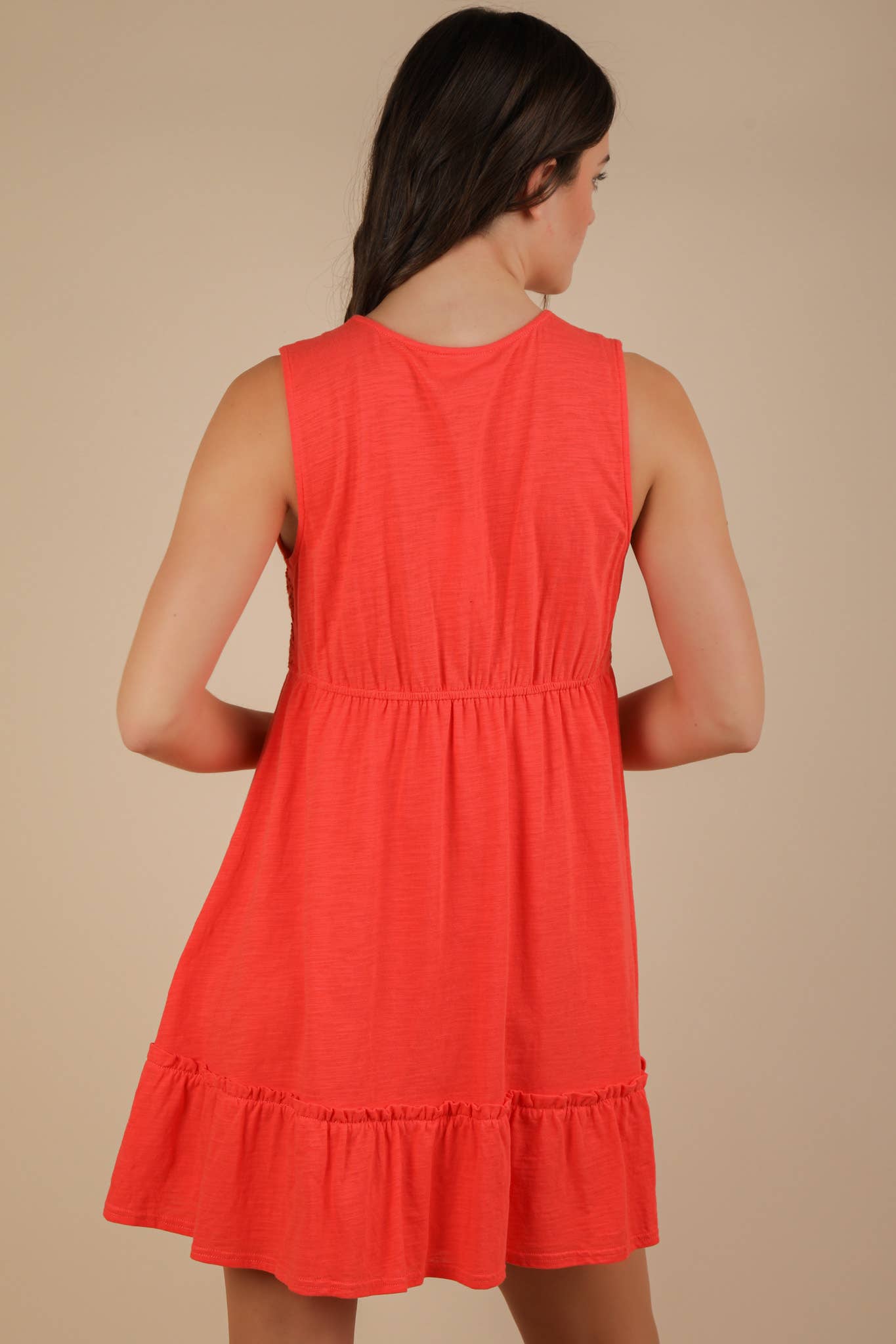 Coral Mini Dress
